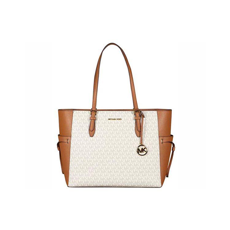 

Michael Kors Gilly Large Capacity Logo Print Vintage PVC Leather Tote Bag Women tote bags vanilla-white 35S1G2GT7B-VANILLA Basic Set (Bag+Dust Bag)