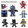Interactive Dancing Robot Toy With Lights And Music Iron Man Bumblebee Spider-man