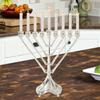 Vintage Design Hanukkah Menorah with 9 Arms Chanukah Decoration Traditional for Home Altar Versatile Accessory 26.5x24cm