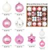 44-Piece Christmas Tree Decoration Set: 6cm Colorful PVC Hanging Balls