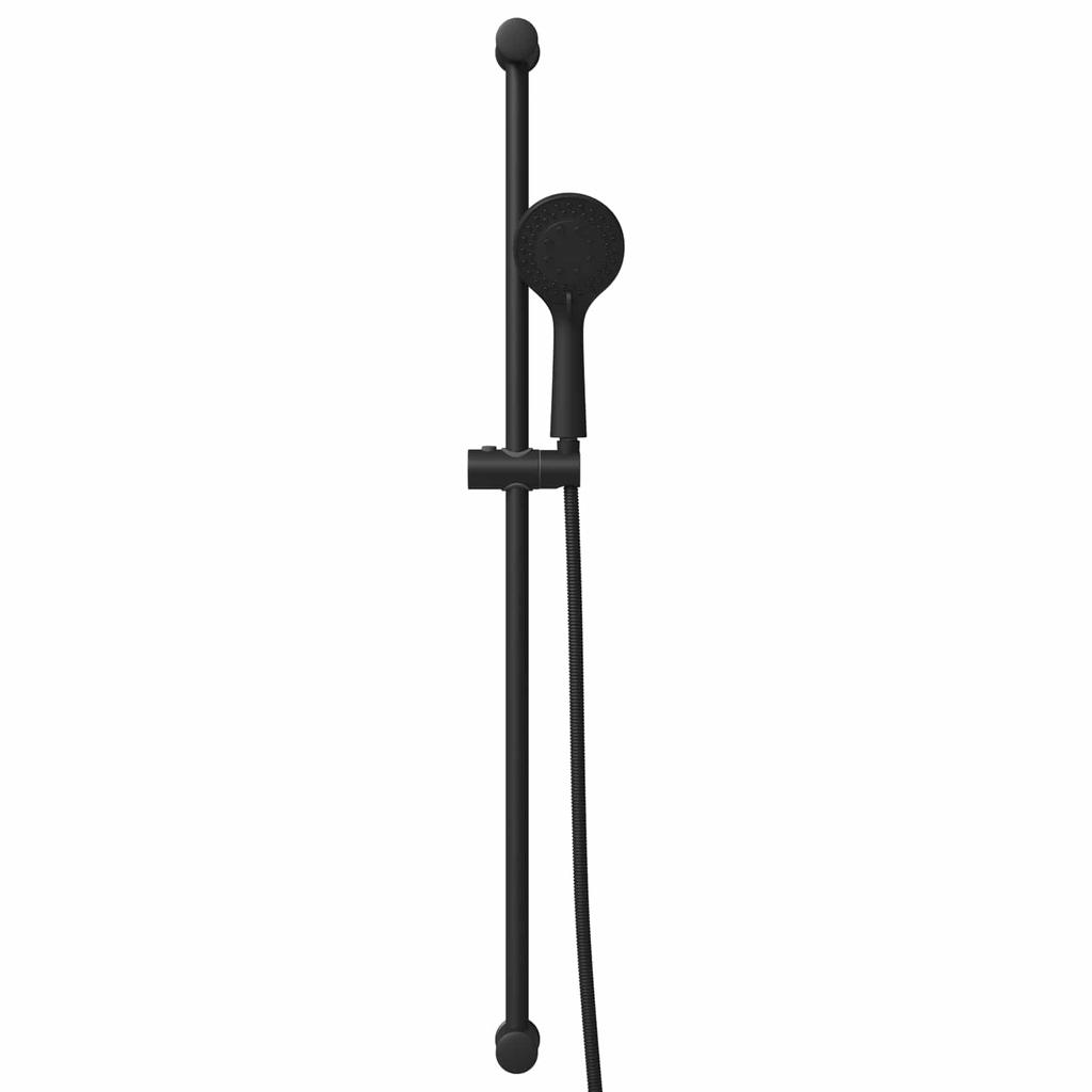 Shower System Set Black 100 Cm Stainless Steel