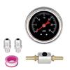 0-30psi Fuel Pressure Gauge Regulator Gauge Liquid 1/8" NPT W/ AN6 Adapter