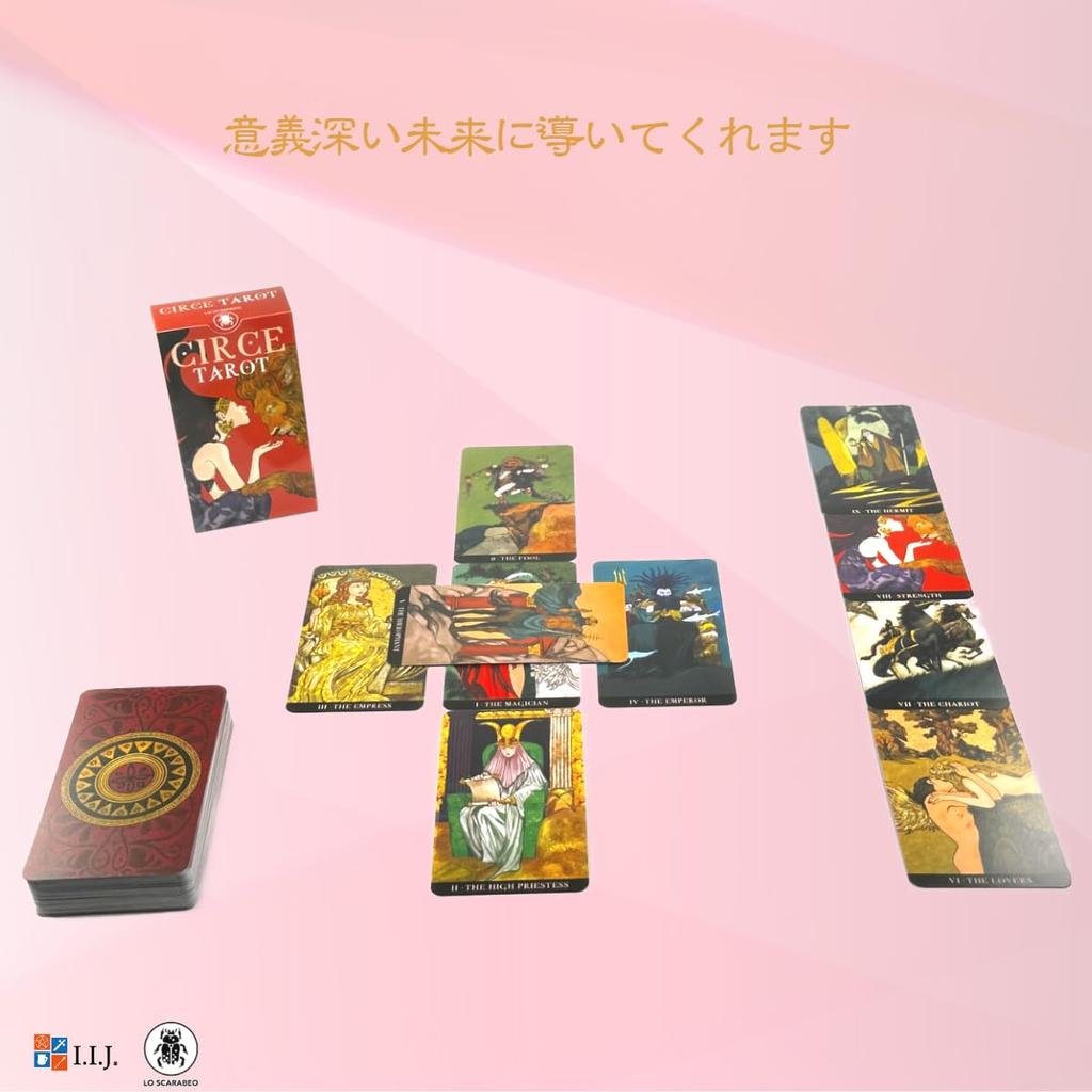 Tarot Circe Waite 78 Tarot Japanese Instruction Manual Authentic I.I.J Cards, Tarot, Edition, Cards, Reading, Included,