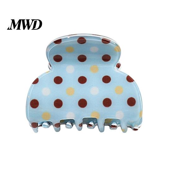 Large Hair Clip for Women Back Head Claw, Strong Bite Force Clip, Dot Print Grip Anti-Slip Teeth Accessory Daily Wear Summer Style