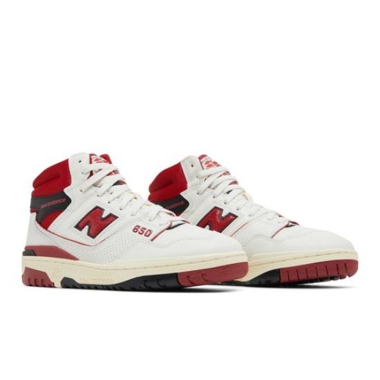 New Balance Aimé Leon Dore x 650R White Red BB650RE1