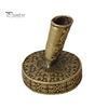 Vintage Desk Organizer Round Pen Holder, Durable Metal Exquisite Carved Desktop Ornament, Calligraphy Base Dip Pens And Quill Supply, for Decoration