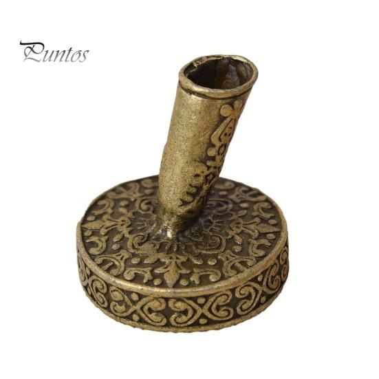 Vintage Desk Organizer Round Pen Holder, Durable Metal Exquisite Carved Desktop Ornament, Calligraphy Base Dip Pens And Quill Supply, for Decoration