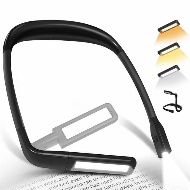 Reading Book Light Eye Protection Outdoor Neck Light 3 colors 1800mAh Lasts up to 10 hours USB Charge 270 Table Lamp