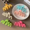 Colorful Jelly Wave Hair Claw Shark Hair Claw Clip Women Girls Korean Sweet Simple Irregular Hair Clip Hair Accessories