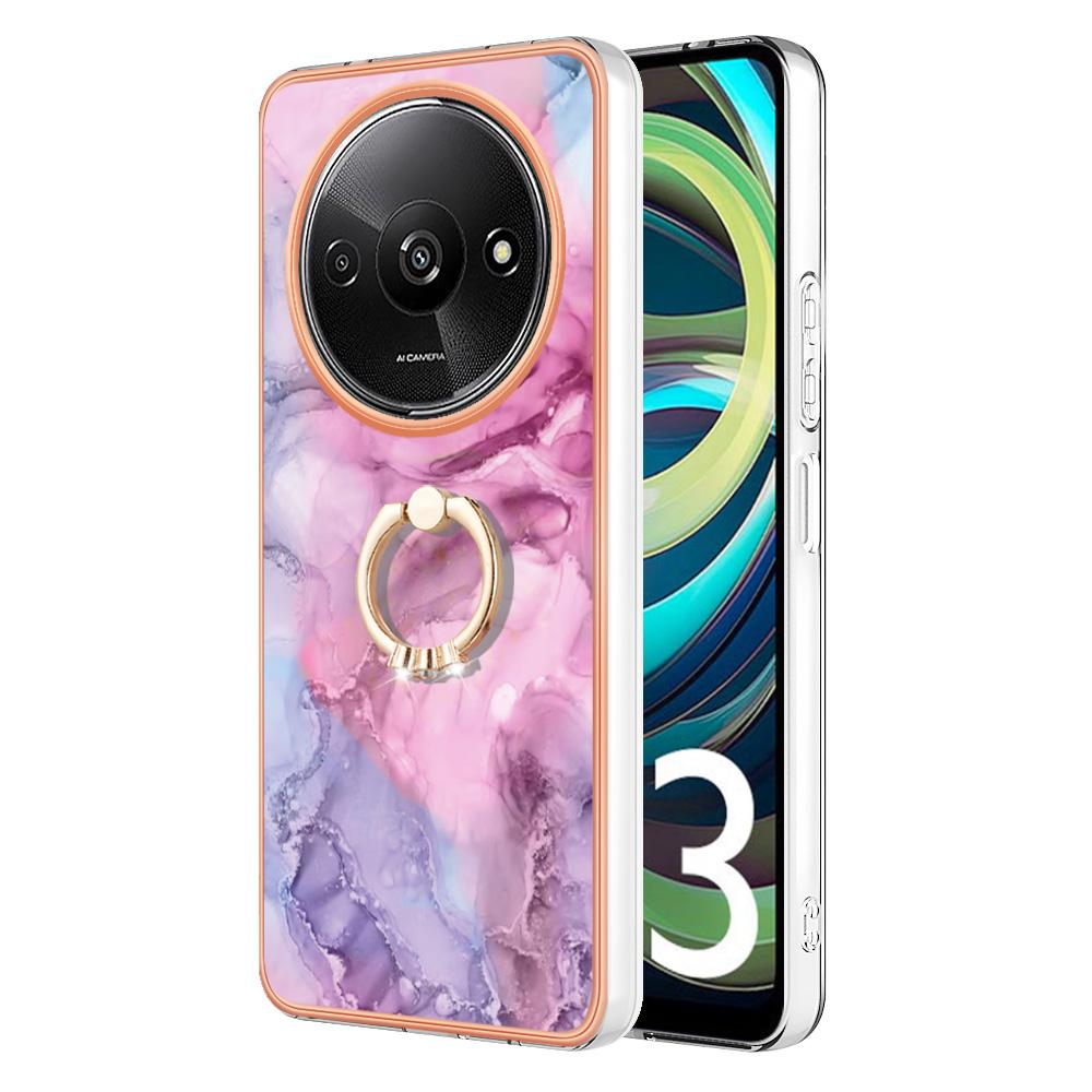YB IMD Series-17 Style-E For Xiaomi Redmi A3/Poco C61 4G Slim Case 2.0mm Kickstand TPU Phone Cover