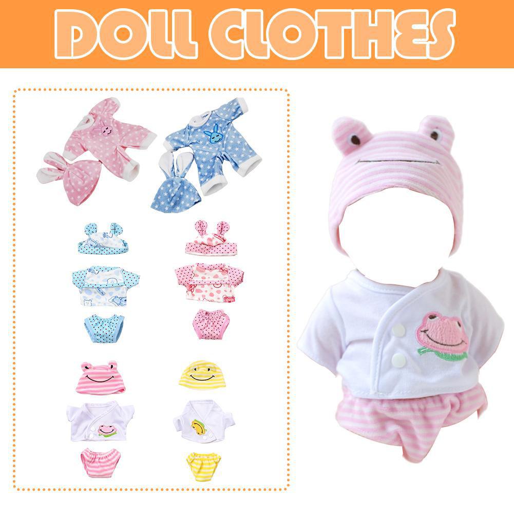 30cm Doll Clothes Cute Rabbit Frog Casual Outfit For Simulation Doll Change A Suit Soft Cloth Doll Set Sweater Doll Accesso J4M3