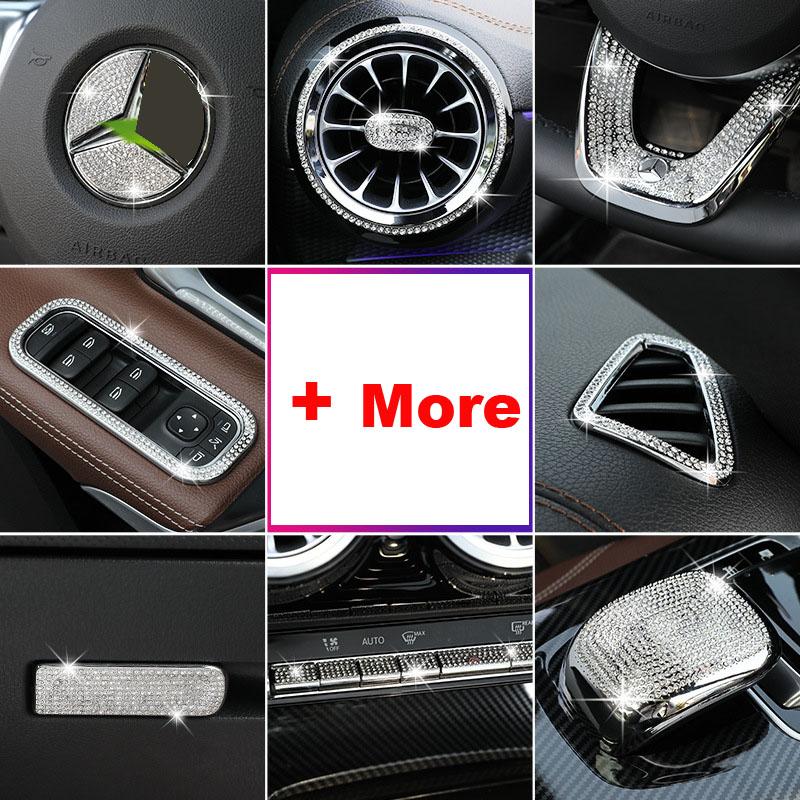 

Алмазная наклейка для автомобиля Mercedes Benz A class W177 V177 GLB CLA GLA Аксессуары для отделки салона