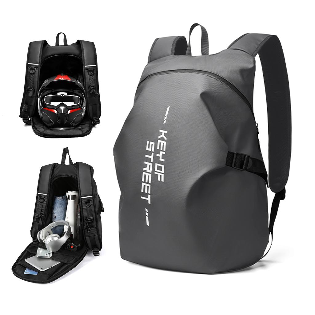 Motorcykelryggsäck Ny Klassisk Motorcykelhjälmväska Vattentät Ryggsäck Sadelväska Multifunktionellt Bagage Cykelreseväska