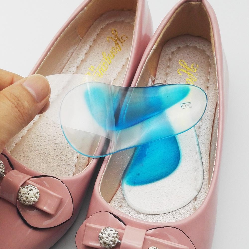 Silicone Orthotic Arch Support Insoles for Flat Feet with Shock Absorption - For Adults & Kids