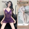 Sex underwear new high-end pajamas sexy pure wind ice silk mesh nightdress hot perspective suspender uniform