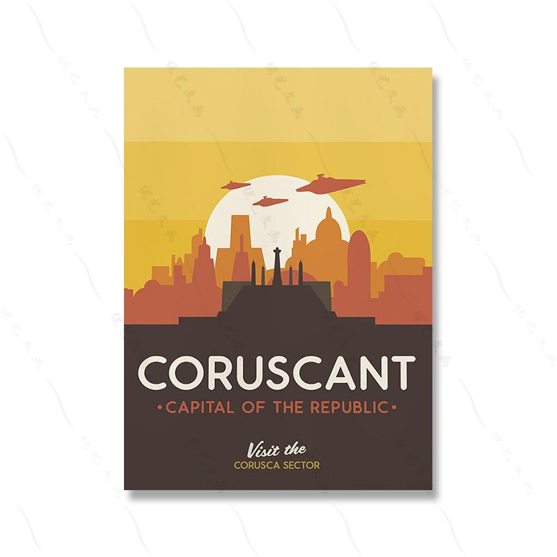 

Татуин Планета Хот Печать Винтажное Искусство Живопись Путешествия Фильм Ретро Плакаты Пейзаж Плакаты Настенная Живопись Картина Домашний Декор Bespin 30x40cm No Framed