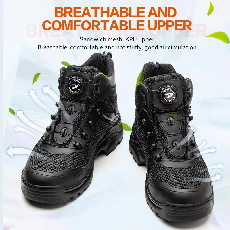 Waterproof Safety Sneaker For Men Work Shoes High Breathable Safety Shoes Man Anti Puncture Industrial Indestructible Work Shoes
