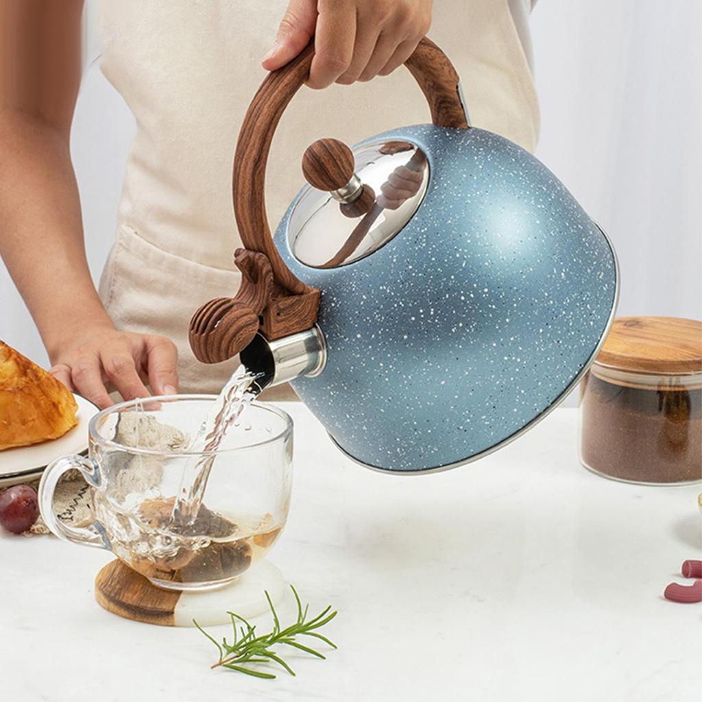 Whistling Tea Kettle Tea Pot Water Kettle Bakelite Handle Loud Whistle for Gas Induction Gas Electric Applicable