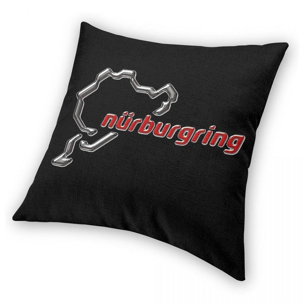 Federa per Cuscino 3D Pista da Corsa Nürburgring Poliestere Lino Velluto Decorazione Stampata Federa Cuscino da Lancio Copricuscino da Letto 45X45