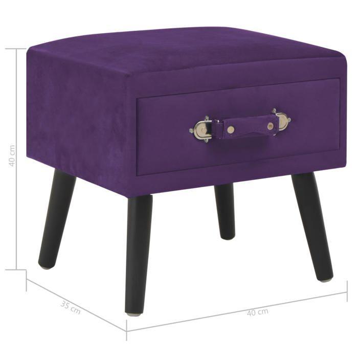 VidaXL 2x Tables de Chevet Table de Nuit Commode Table d’Appoint Bout de Canapé Table Basse Chambre à Coucher Salon Salle de 276385