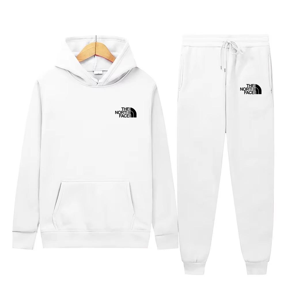 Men's Casual Sportswear Set - Trendy Letter Print Hoodie Pullover