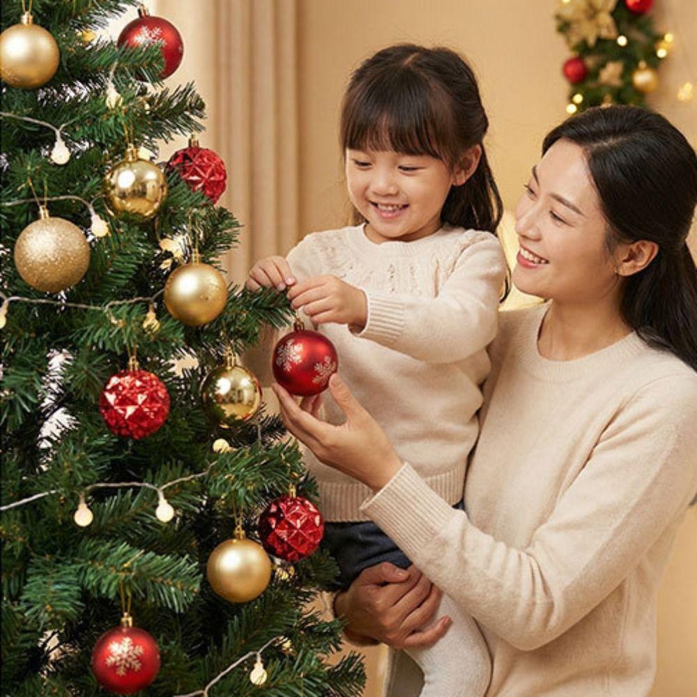 36PCS Hanging Design Xmas Tree Ornaments Tree Decor Set Christmas Pendent Ornaments For Home Decor