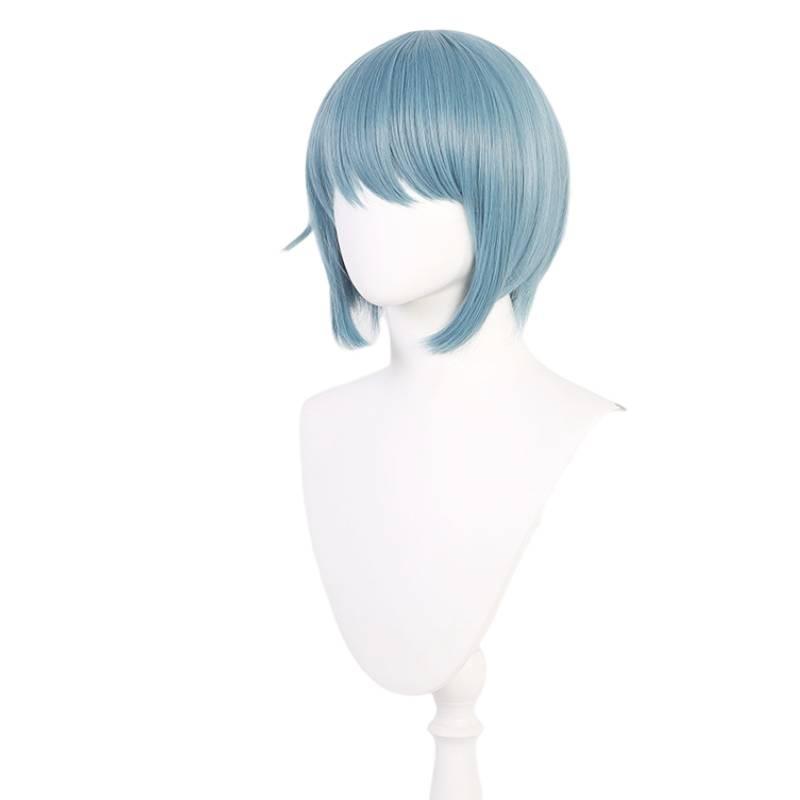 Puella Magi Madoka Magic Sayaka Miki Blue Cosplay Wig High Heat Resistant Fiber