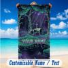 Beach Towel Custom Name Text, Quick Dry Large Towel For Beach HomeTerraria
