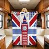 Herz Cartoon Kunstmuster London Big Ben weiche warme Plüschdecke Schlafsaal Sofa Wohnzimmer Haustier Zuhause Schlafzimmer Geschenk Nickerchen Zuhause Flanell