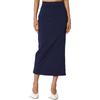 Women's Skirt Solid Color Hip Skirt Slit Long Skirt