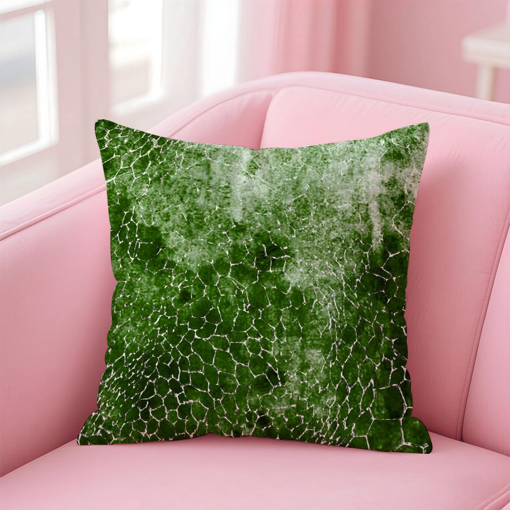 Fashion Luxury Advanced Snake Skin Texture Cushion Cover Pillow Case Soft Skin Friendly Fabric Concealed Zipper