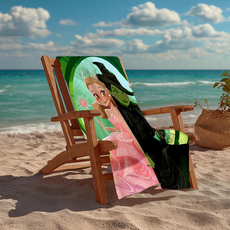 Ultra-Soft Beach Towel with Wicked Theme,Ideal for Pool - Camping, Diving - Perfect Travel Essential, Vibrant Beach Towel.
