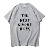 The Next Simone Biles Tshirts Letter Printing Clothes Summer Cotton Short Sleeve Tee-shirt Casual Men/Women Unisex Streetwear