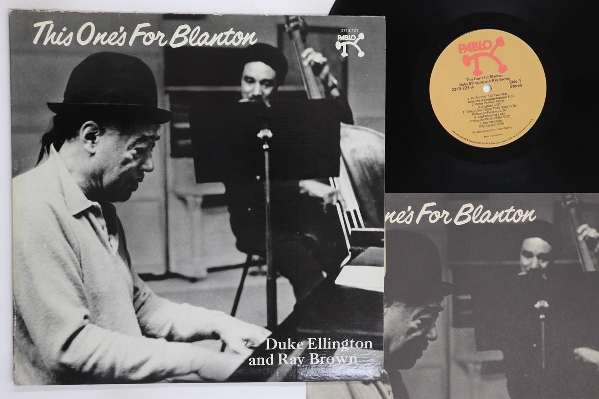 

LP Record DUKE ELLINGTON RAY BROWN This Ones For Blanton 2310721 PABLO 1975 US Jazz Used