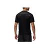 Jordan Tricou cu mânecă scurtă, cu gât rotund, slim fit, cu imprimeu logo cu litere, pentru bărbați, topuri, negru FQ2550-011