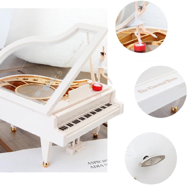 Retro Classic Dancer Ballerina Piano Clockwork Hand Crank Xmas Valentine Gift