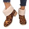 Fashion Women Snow Boots Winter Lightweight Comfortable Shoes Female Warm Thickened Fluff High Heels Ankle Boots Women Botas De Mujer