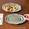 304 Stainless Steel Retro Lace Oval Fruit & Dessert Bowl for Restaurants & Hotels