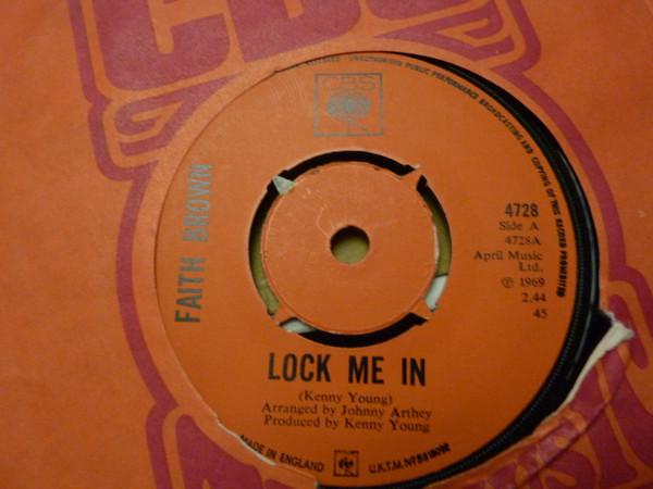 

7-дюймовая пластинка FAITH BROWN Lock Me In 4728 CBS 1970 Великобритания Поп Б/у