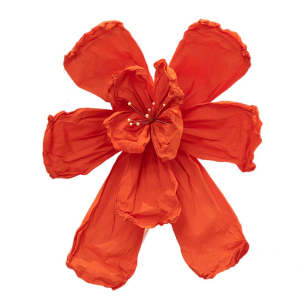 Decorative Paper Crane Paper Crane Flower Pathway Hanging Banner Artificial Flower Hand Crumpled Paper Banner Large Iris