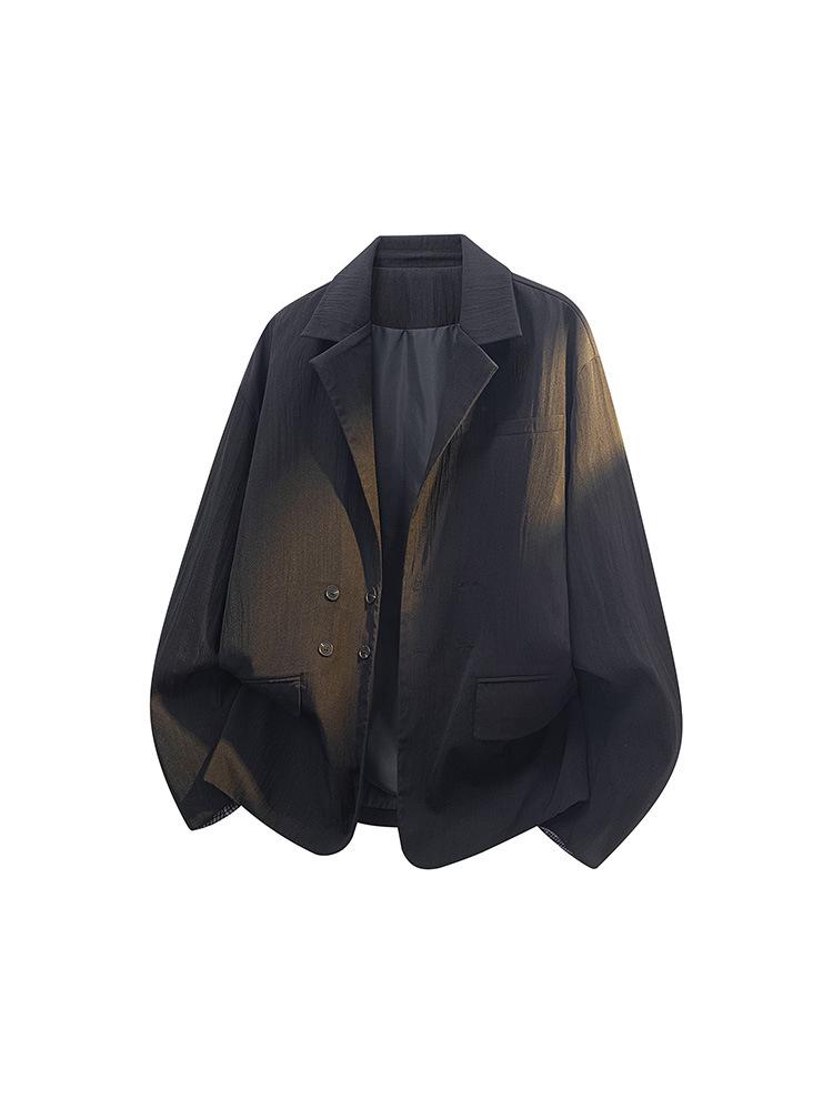 Men's Old Money Double-Breasted Vertical Stripe Suit Jacket - Trendy Autumn/Winter Style