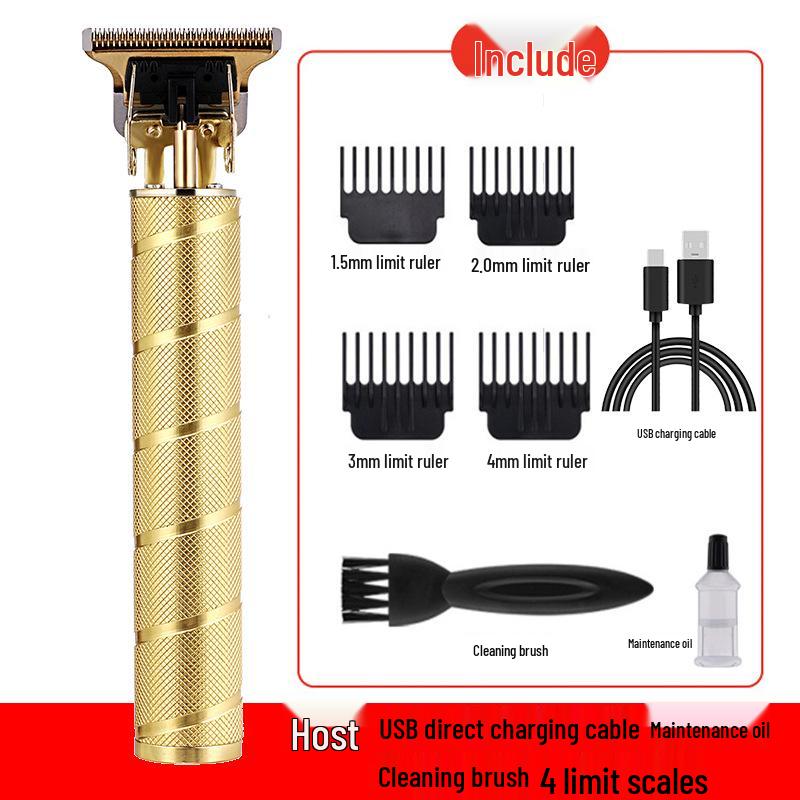 T9 Bald Electric Hair Clipper - Professional Rechargeable Engraving & Oil Head Shaver