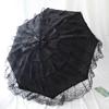 Ombrello Nordico Bianco Lungo da Donna per Matrimonio Ragazza Metallo Lusso Ombrello da Sole per Donne Guarda Chuva Idee Regalo SY338
