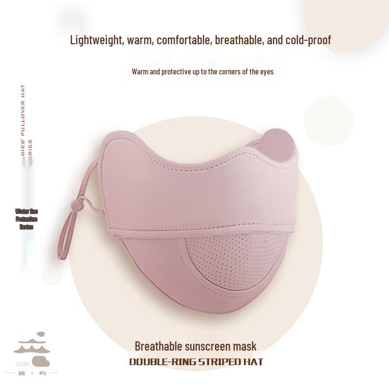Women's 3D Thickened Warm Cycling Mask with UV Protection & Breathable Eye Corners, Ideal for Autumn/Winter.