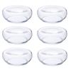 Flower Ornament Amuse Air Plates, Set of 6, Balls, Cups, Glass Dishes, Dishware, Small Plates, TS44041