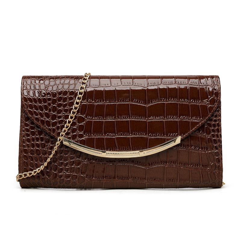 

A Fashionable Short Evening Clutch Bag with Multiple Compartments and A Coin Purse кофейный