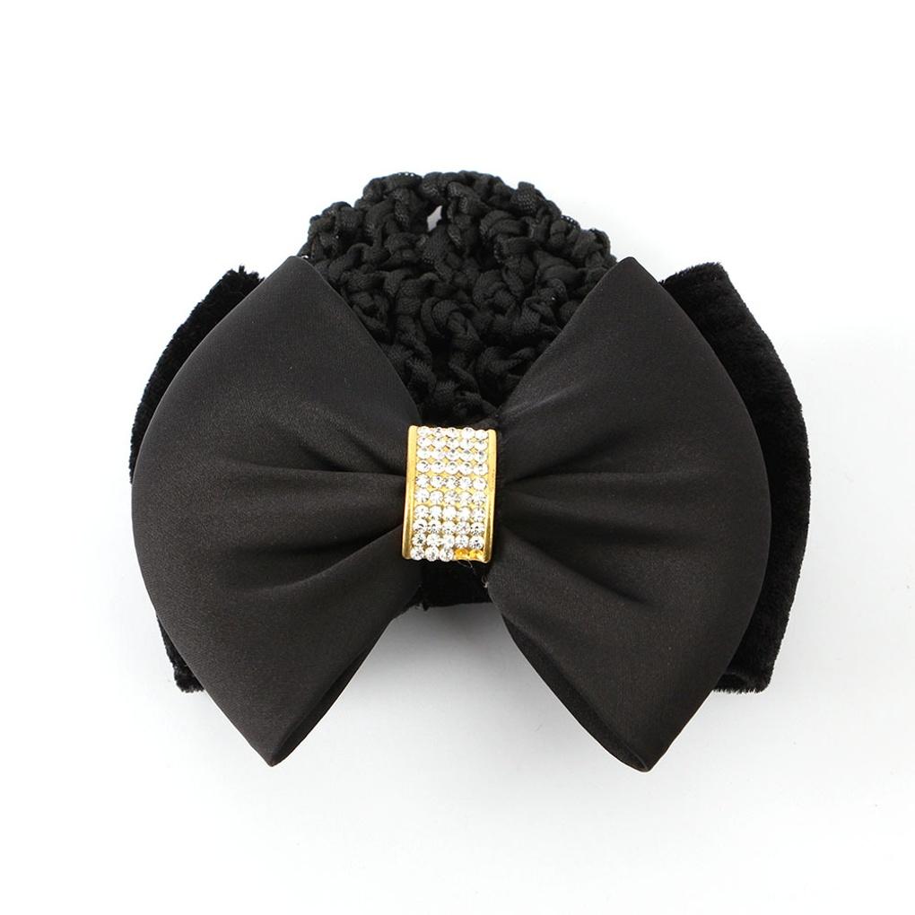 Women's Daily Square Cubic Ribbon Hair Net Updo Hair Net