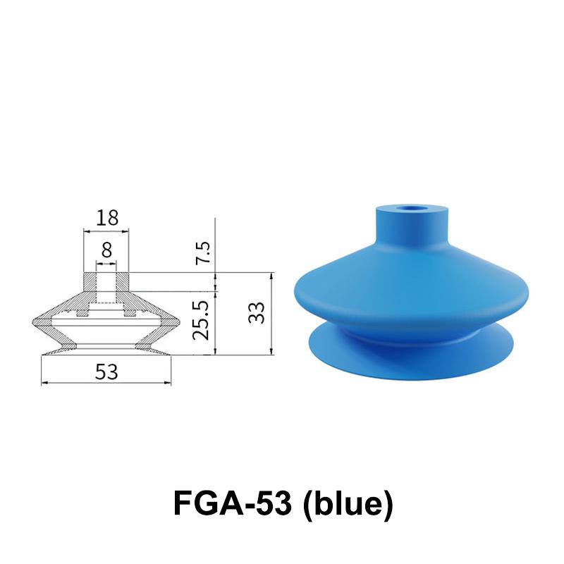 Fga-11/14/16/20/33/43/53/63 Threaded Suction Cup Organ Silicone Festos Rubber Suction Cup Vacuum Sucker Vento