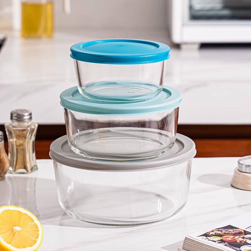 Jingzhou Microwave Safe Round Glass Bowls Set