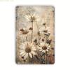 2D Flat Retro Iron Tin Art Crafted from Solid Material with Vintage Design Suitable for Room Decor